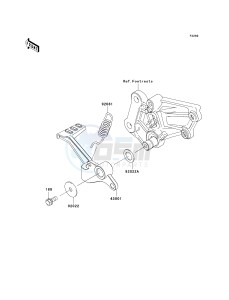 EX250 J [NINJA 250R] (J8F-J9FA) J9FA drawing BRAKE PEDAL_TORQUE LINK