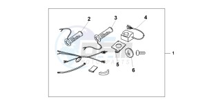 CB250 drawing GRIP HEATER ALL CB'S