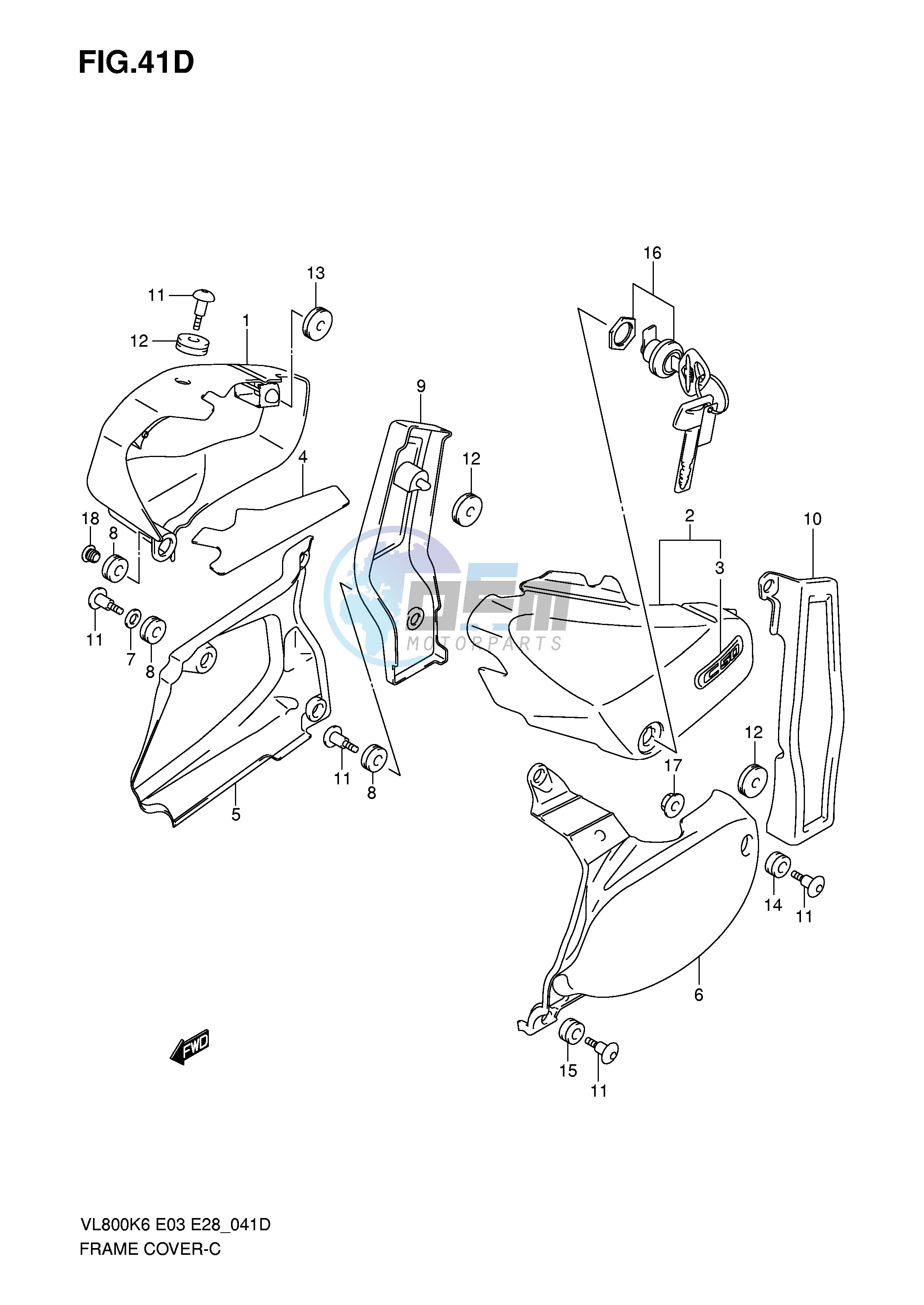 FRAME COVER (MODEL K8)