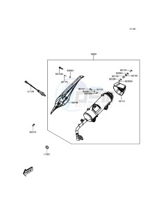 J125 ABS SC125CHFA XX (EU ME A(FRICA) drawing Muffler(s)