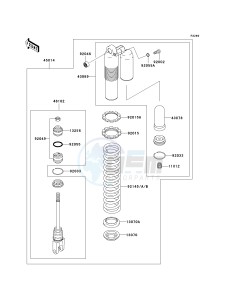 KX 125 M (M2) drawing SHOCK ABSORBER-- S- -