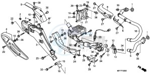 XL700VAB TRANSALP E drawing EXHAUST MUFFLER