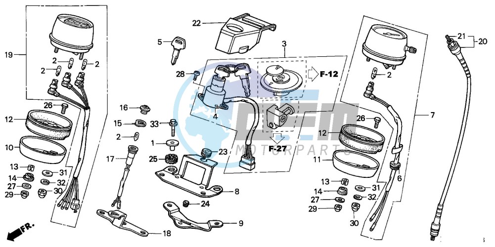 METER/KEY SET (E/ED/F/G/SD/SW)