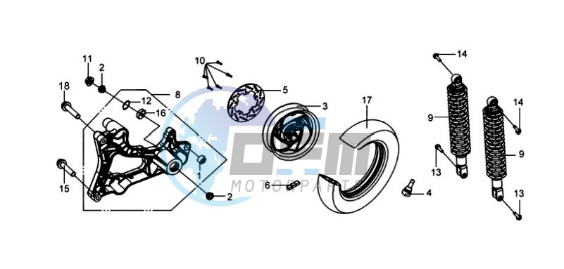 REAR WHEEL / REAR SUSPENSION