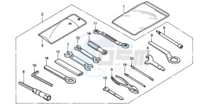 CBR900RR FIRE BLADE drawing TOOLS