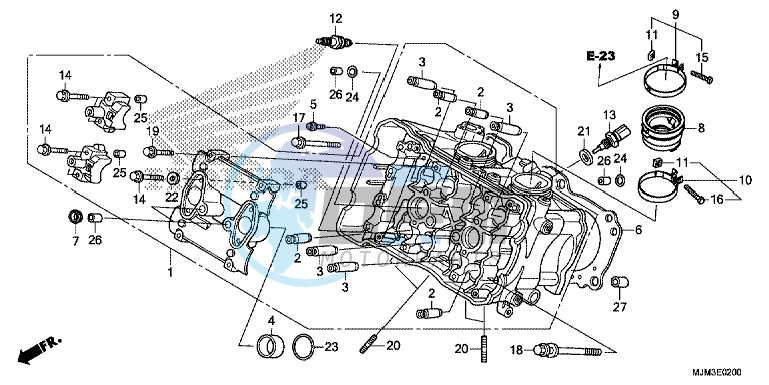 CYLINDER HEAD (FRONT)