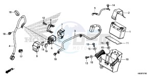 CRF250R Europe Direct - (ED) drawing BATTERY