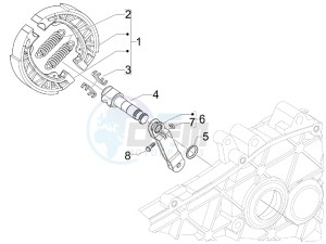 Liberty 100 4T (Vietnam) Vietnam drawing Rear brake - Brake jaw