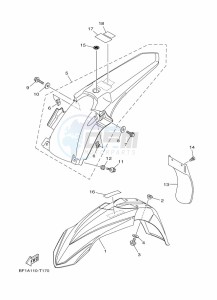 YZ250X (BF1T) drawing FENDER