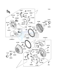 MULE_610_4X4 KAF400A7F EU drawing Rear Hub