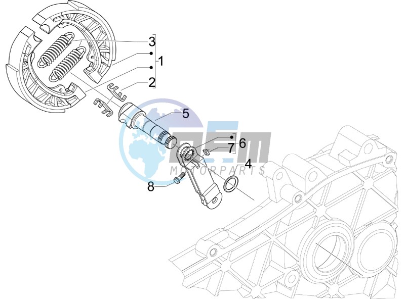 Rear brake - Brake jaw