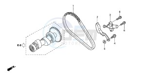 TRX400FA FOURTRAX AT drawing CAM CHAIN/TENSIONER