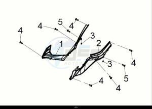 CRUISYM a 125i ABS (LV12W2-EU) (E5) (M1) drawing L.-R. FLOOR SIDE COVER