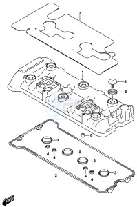 GSX-S750A drawing CYLINDER HEAD COVER