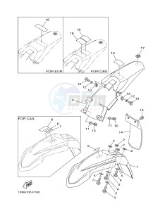 YZ85LW (1SNA 1SNC 1SPA 1SPC) drawing FENDER