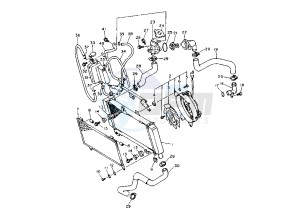 XTZ TENERE 660 drawing RADIATOR-HOSE