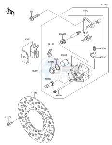 KX65 KX65AJF EU drawing Front Brake