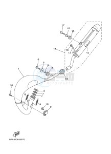 YZ85LW (1SNA 1SNC 1SPA 1SPC) drawing EXHAUST