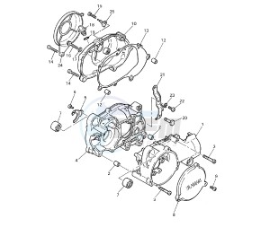 PW 50 drawing CRANKCASE