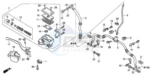 TRX350FM FOURTRAX drawing FR. BRAKE MASTER CYLINDER