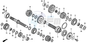 XL1000V VARADERO drawing TRANSMISSION