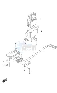 DF 9.9B drawing PTT Switch Tiller Handle w/Power Tilt