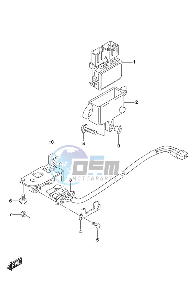 PTT Switch Tiller Handle w/Power Tilt