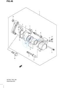 GZ125 (P02) drawing FRONT CALIPER