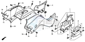 TRX450FE drawing BODY COVER