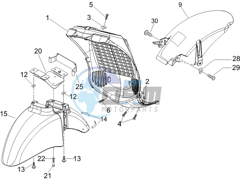 Wheel housing - Mudguard