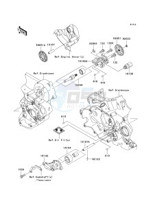 KLX 450 A [KLX450R] (A8F-A9F) A8F drawing OIL PUMP