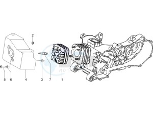 Typhoon 50 serie speciale drawing Cylinder head cover