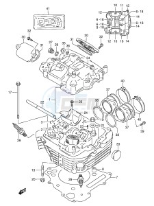 DR800S (E4) drawing CYLINDER HEAD