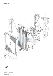 AN650Z ABS BURGMAN EXECUTIVE EU drawing RADIATOR