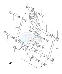 GSF600 (E2) Bandit drawing REAR CUSHION LEVER