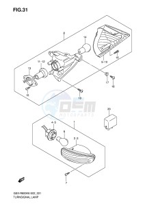 GSX-R600 (E2) drawing TURNSIGNAL LAMP