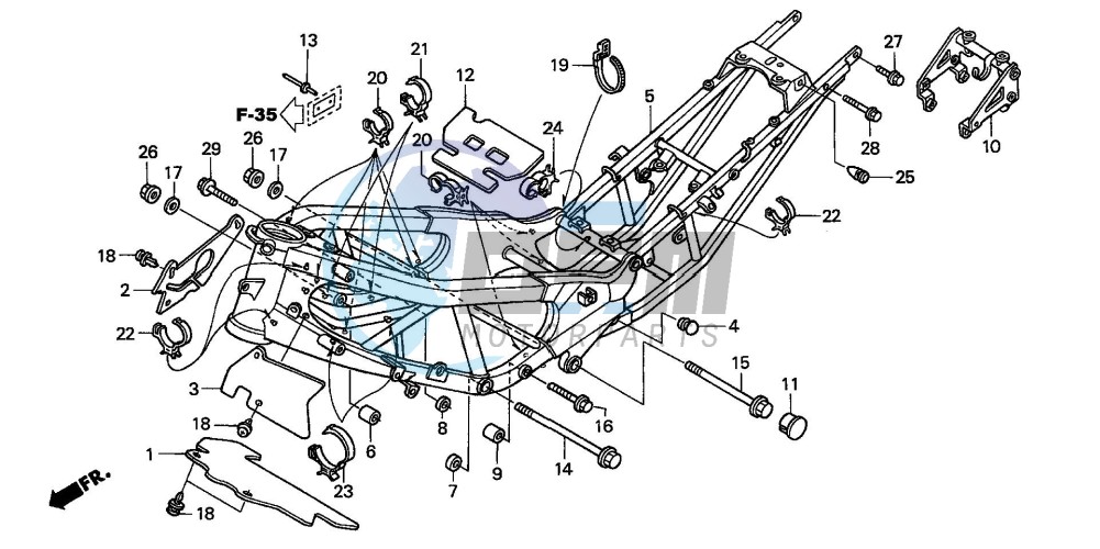 FRAME BODY (XL1000V)