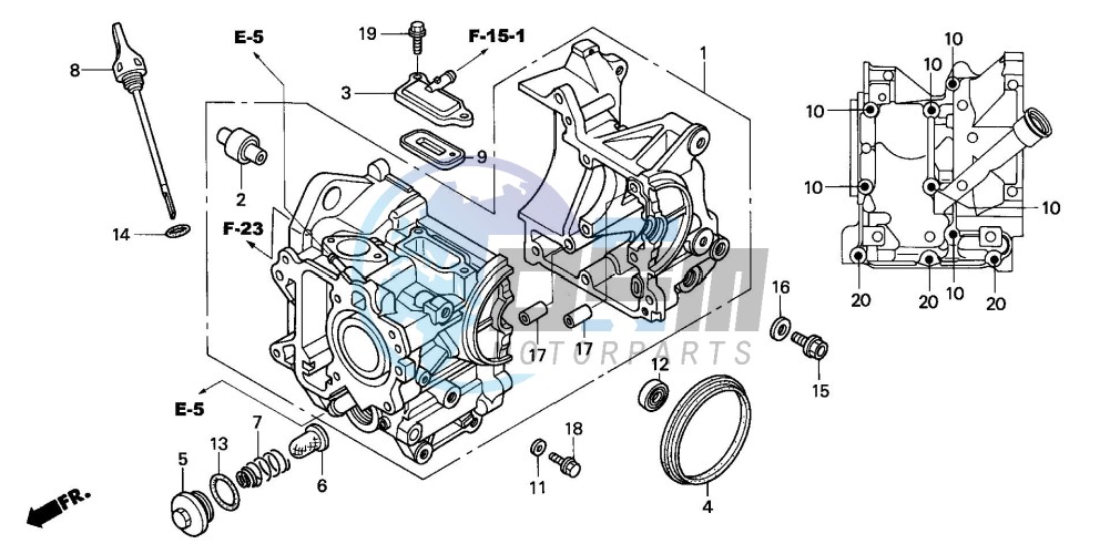 CRANKCASE (NPS505/6/8)