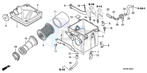 TRX90XC TRX90 ED drawing AIR CLEANER