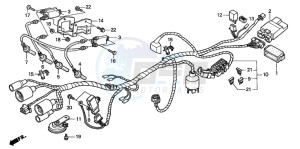 CB600F HORNET drawing WIRE HARNESS (2)