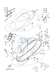 X-MAX125 ABS X-MAX (2DM6 2DM6) drawing SEAT