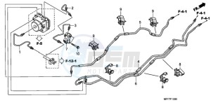 XL700VA9 Europe Direct - (ED / ABS) drawing BRAKE LINES/PCV. (ABS)