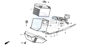 PK50M drawing BATTERY