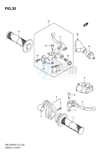 RM-Z450 (E19) drawing HANDLE LEVER