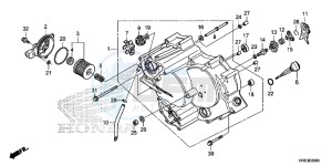 TRX500FM5H Europe Direct - (ED) drawing FRONT CRANKCASE COVER