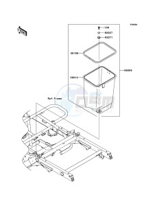 MULE_610_4X4 KAF400AEF EU drawing Optional Parts(Frame)