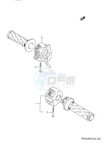 RF600R (E28) drawing HANDLE SWITCH