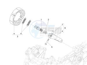 150 Sprint 4T 3V ie (NAFTA) drawing Rear brake - Brake jaw