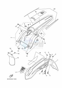 YZ250 (BCRD) drawing FENDER