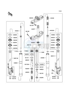 VERSYS_ABS KLE650DCF XX (EU ME A(FRICA) drawing Front Fork